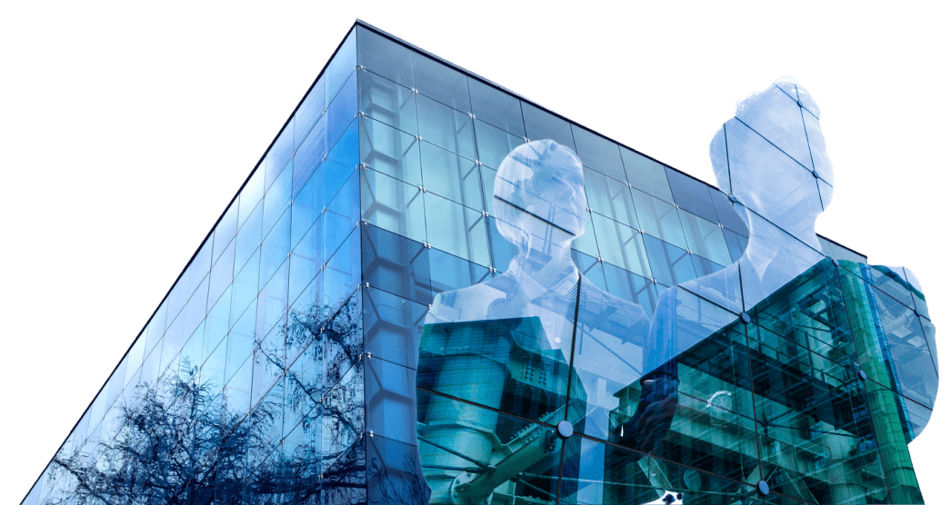 Modern glass building